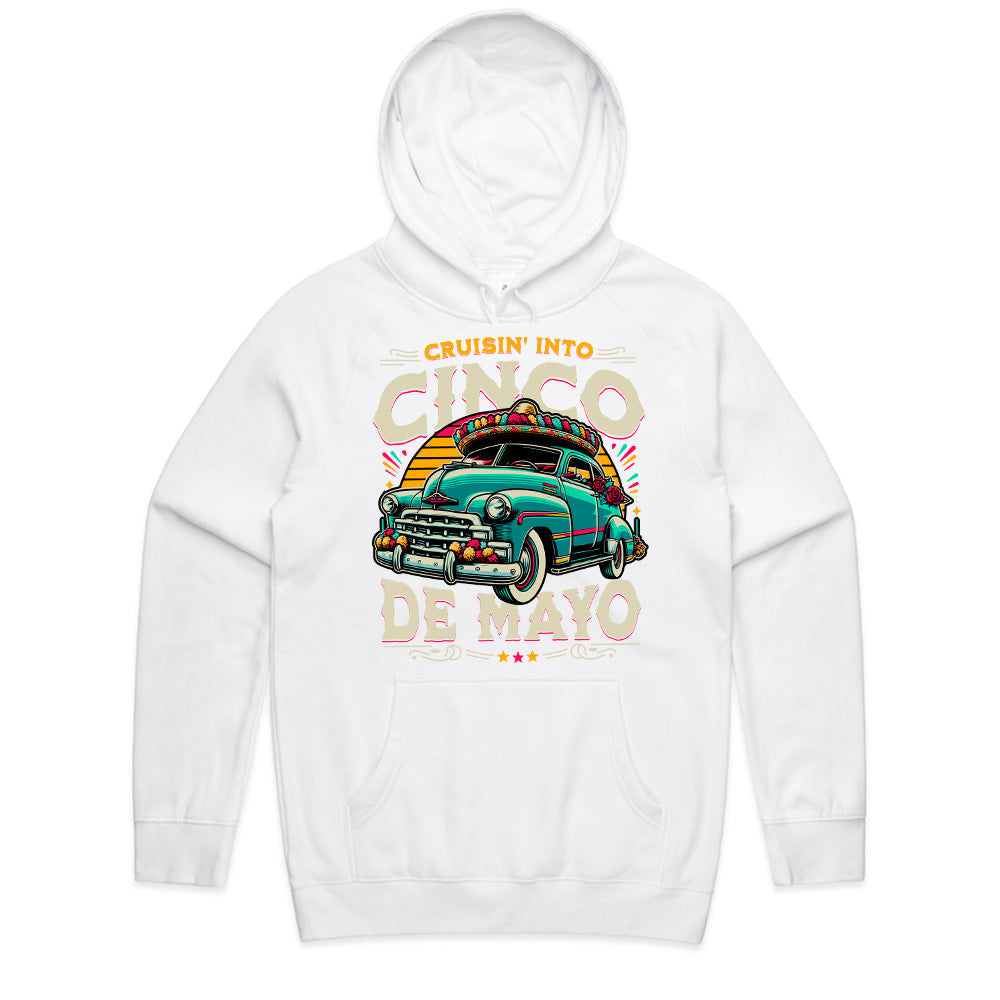 Cruisin’ Into Cinco de Mayo T-Shirt – Festive Classic Car & Mexican Celebration Tee