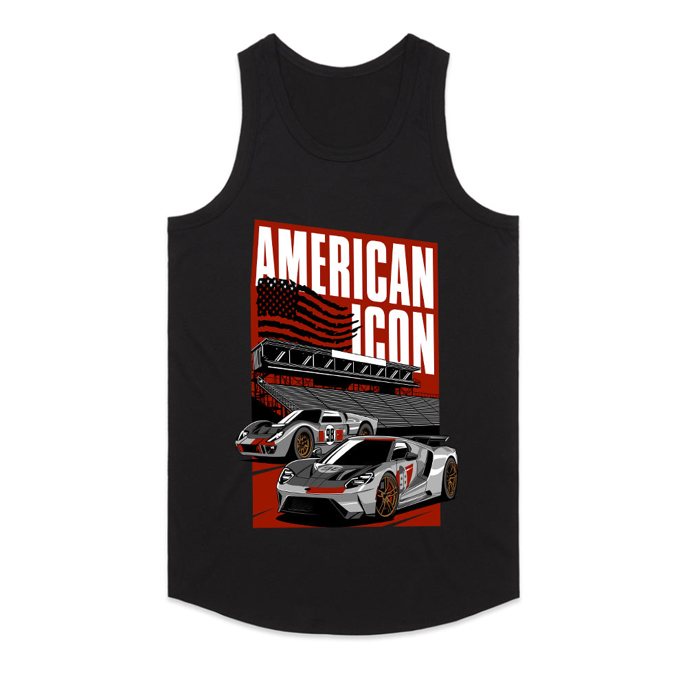 American Icon Ford GT – Legendary Supercar Racing T-Shirt