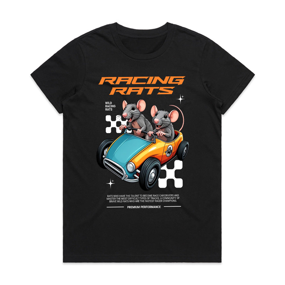Racing Rats - Funny Racing Car Streetwear Graphic T-Shirt