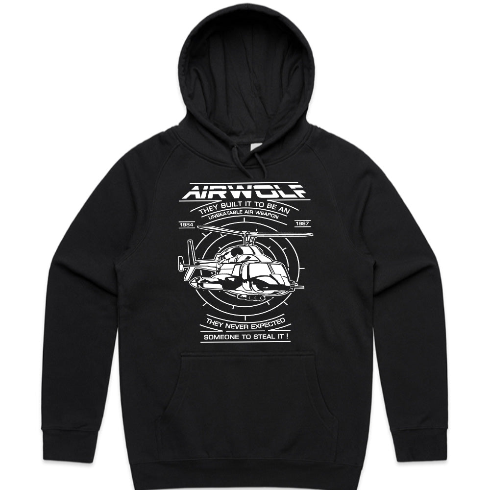 Airwolf Tactical Helicopter T-Shirt – Retro 80s Action Series Tee