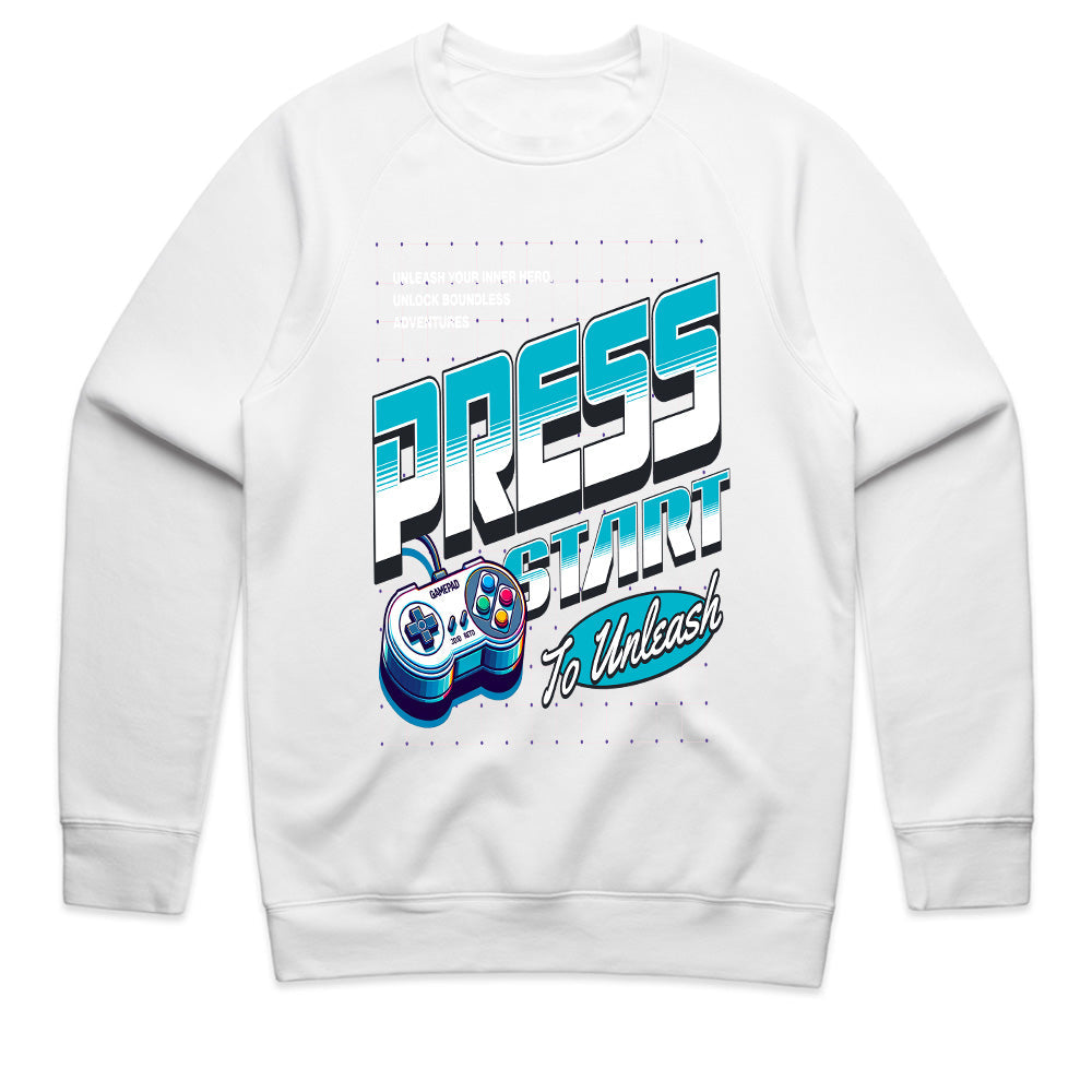 "Press Start to Unleash – Retro Gaming Adventure T-Shirt"