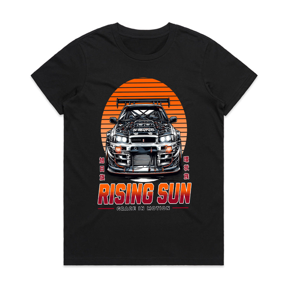 Rising Sun – JDM Skyline GT-R Racing Graphic T-Shirt
