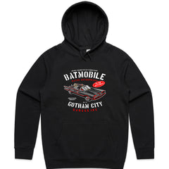 Batmobile Gotham City Garage T-Shirt – Classic Heroic Ride!