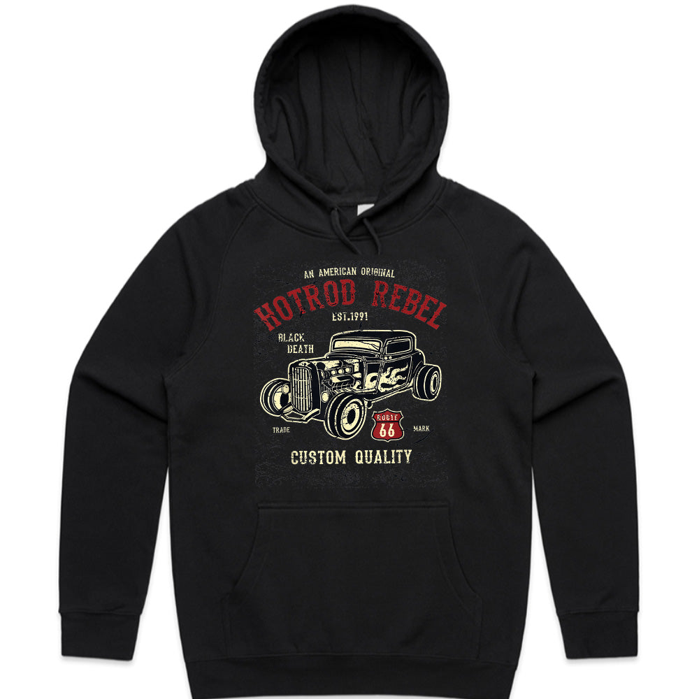 Hotrod Rebel T-Shirt – Vintage Route 66 Custom Car Classic!