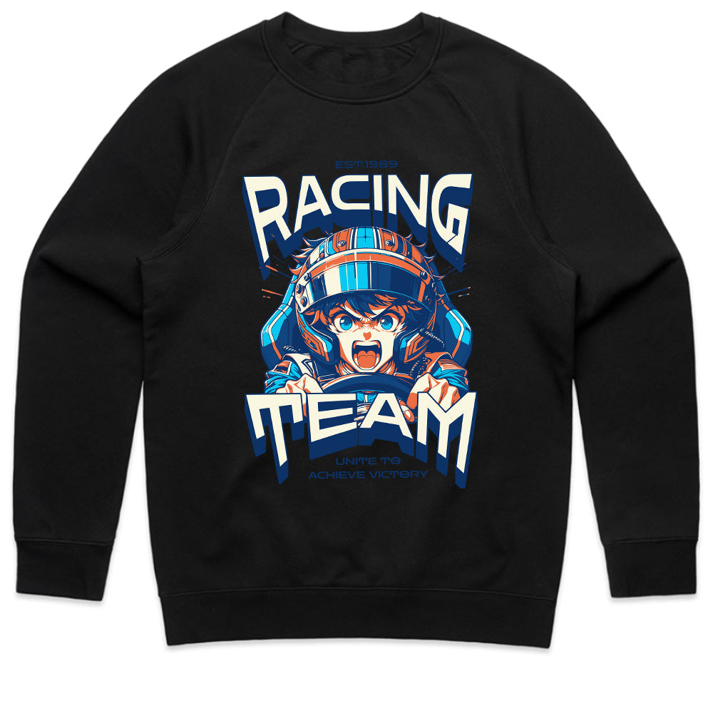 Racing Team Anime Streetwear T-Shirt – High-Speed Adrenaline Design