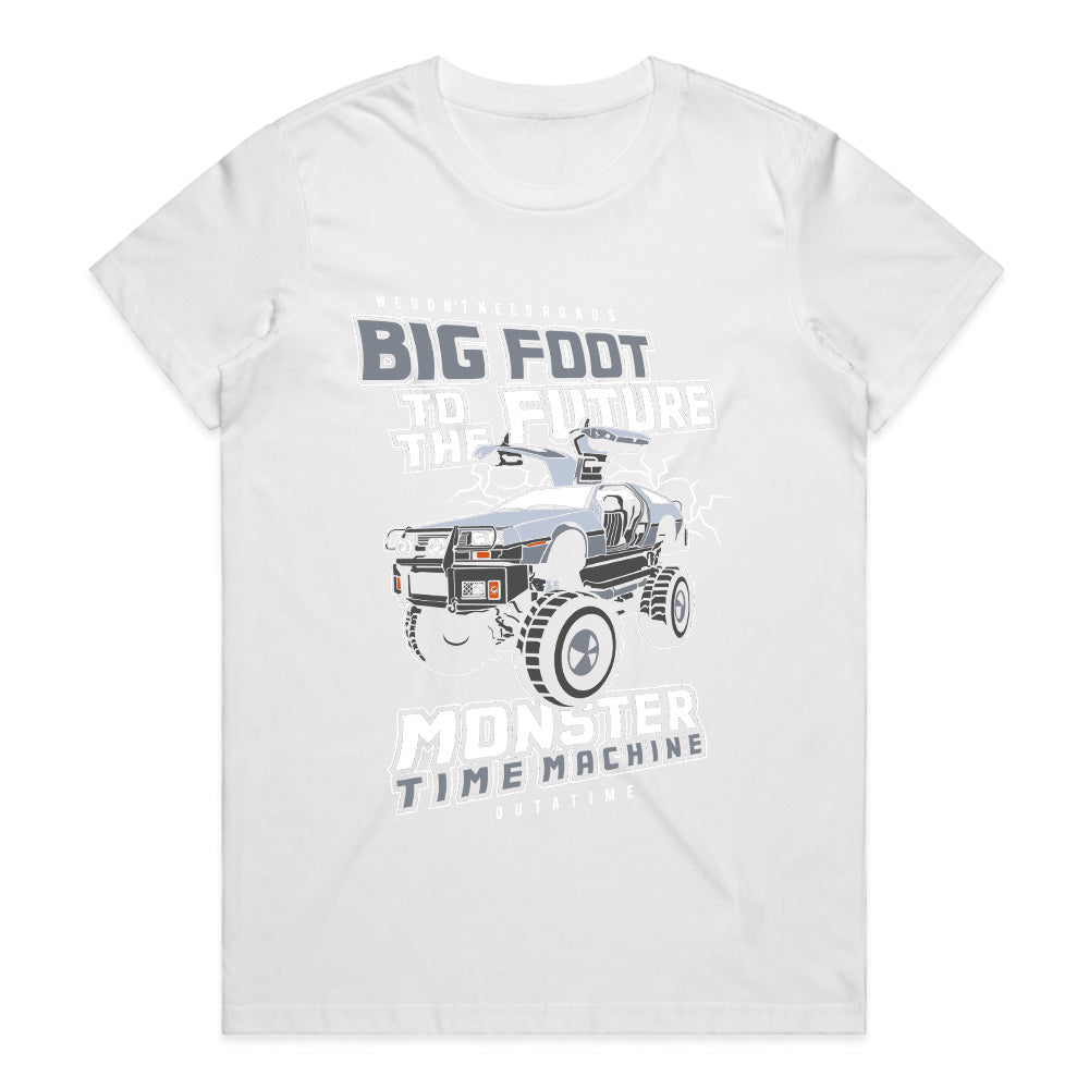 Big Foot to the Future – Monster Time Machine T-Shirt!