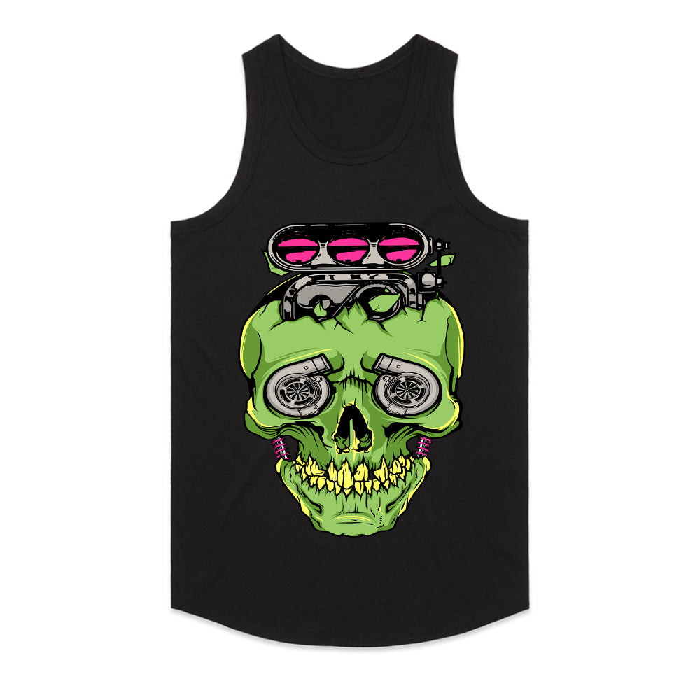 Turbocharged Skull – High-Boost Street Racing T-Shirt