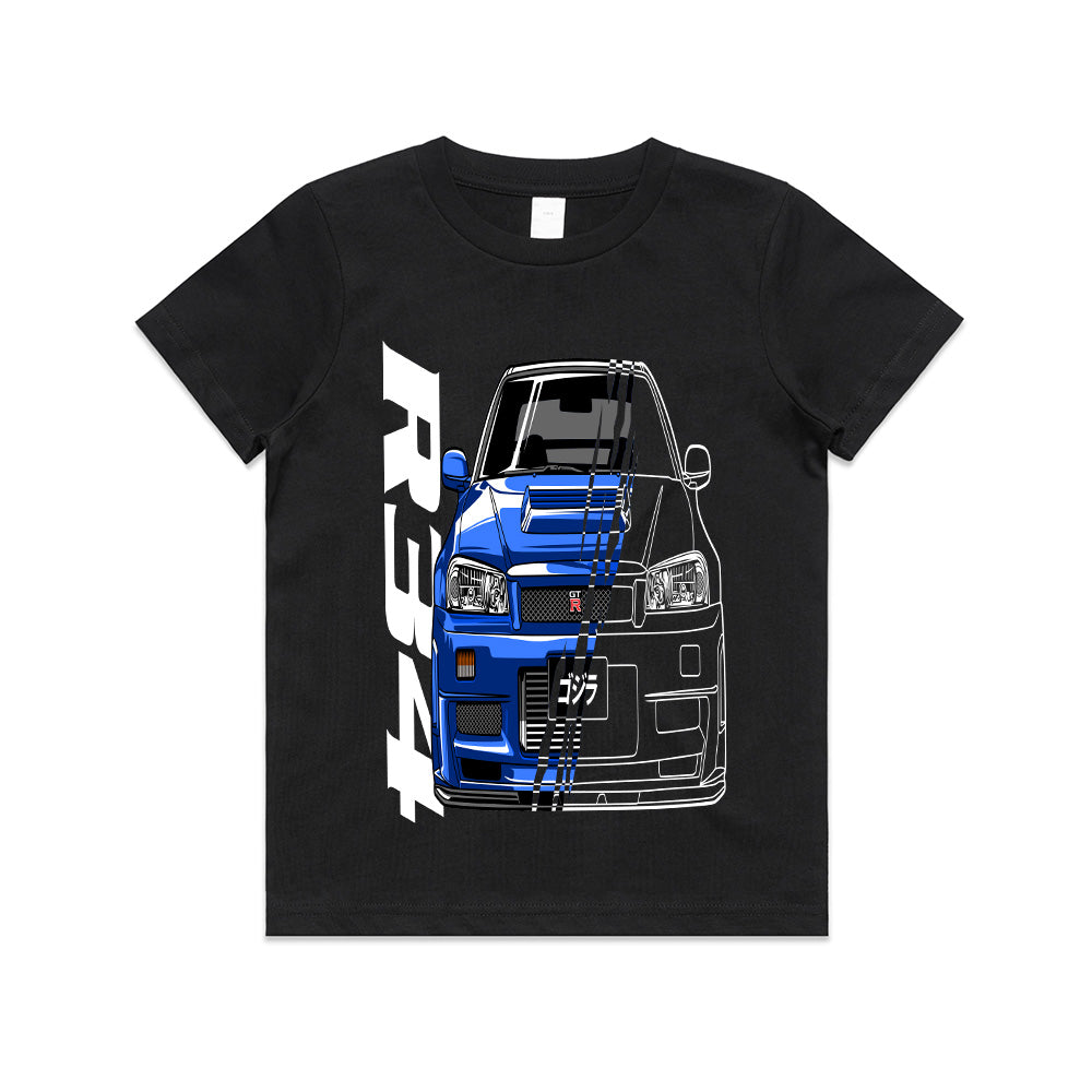 Skyline R34 GT-R – Blueprint to Reality T-Shirt