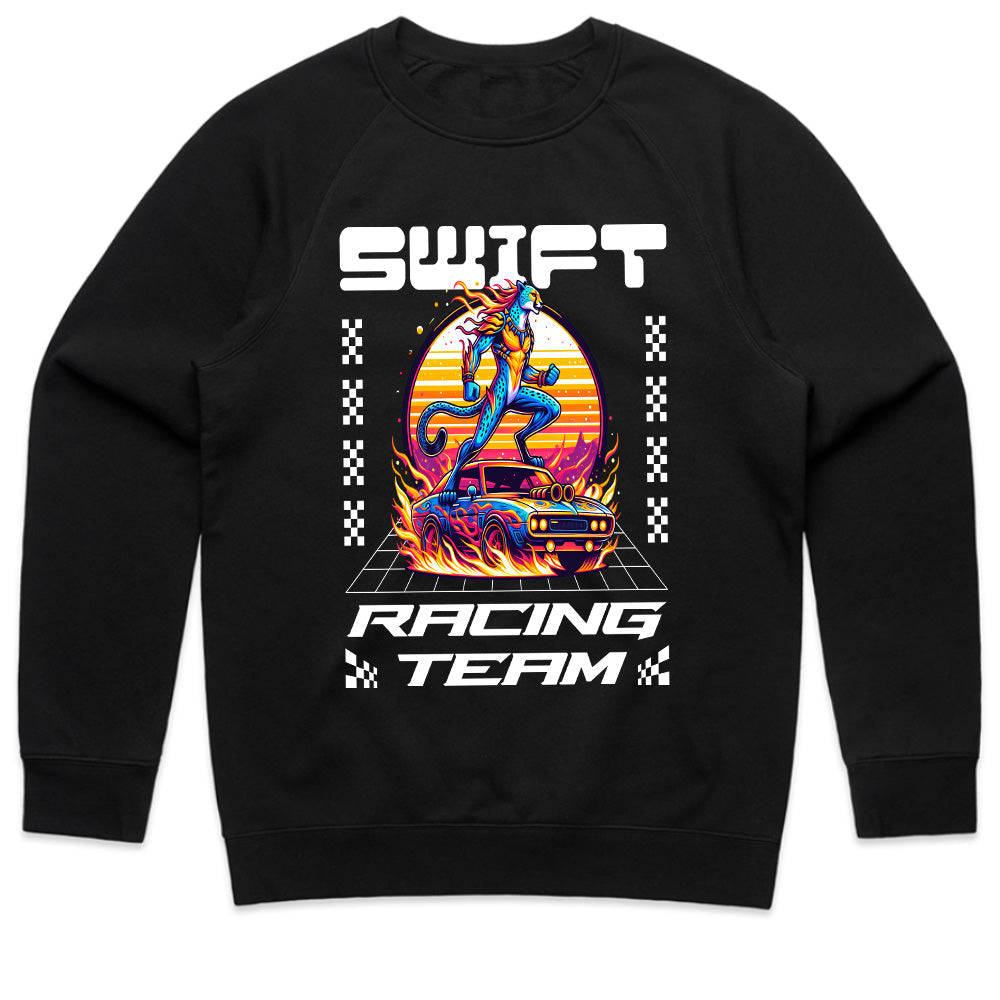 Swift Racing Team Futuristic Streetwear T-Shirt – Speed, Power & Style