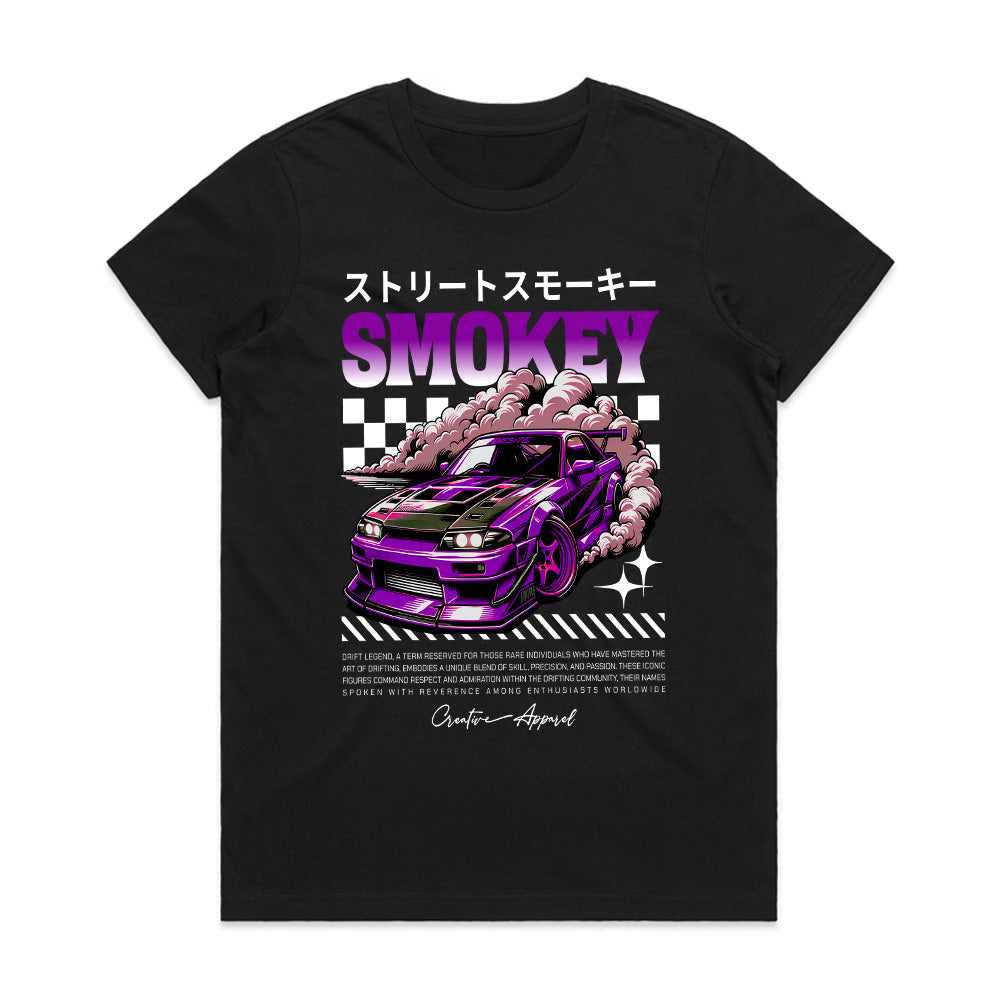"Smokey Drift" JDM Streetwear T-Shirt – Burnout Legend