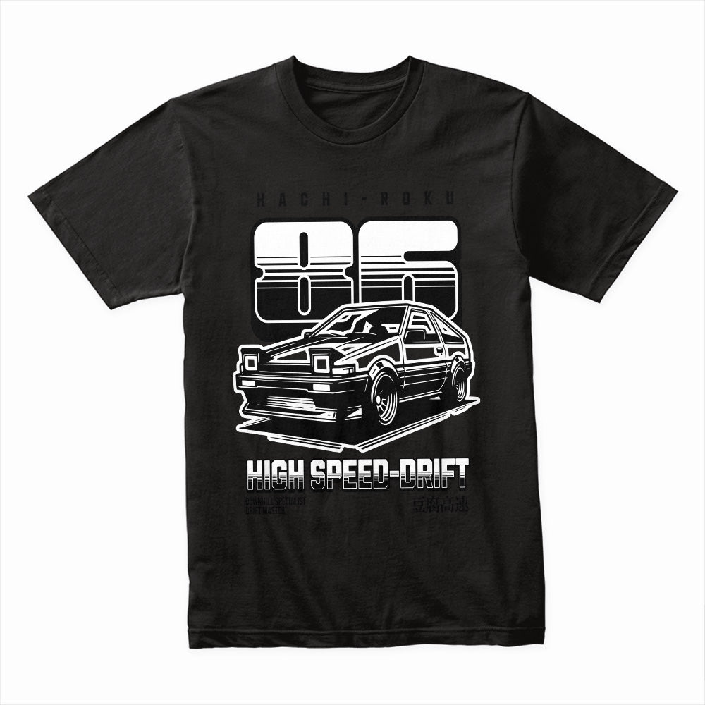 Hachi-Roku 86 High-Speed Drift T-Shirt – JDM Legend AE86 Drift Car