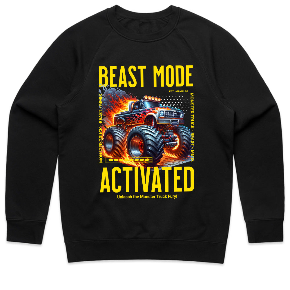 BEAST MODE ACTIVATED – Monster Truck Power T-Shirt