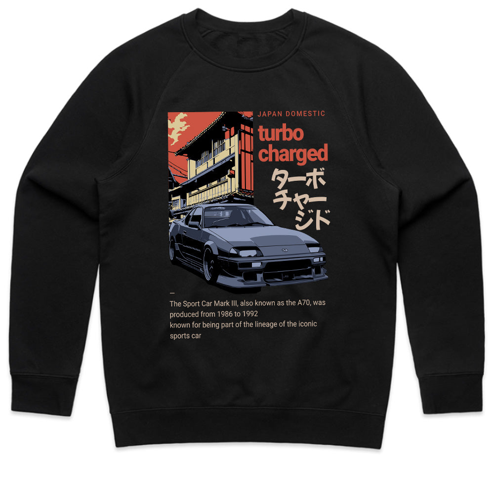 Turbo Charged – JDM A70 Street Racing T-Shirt