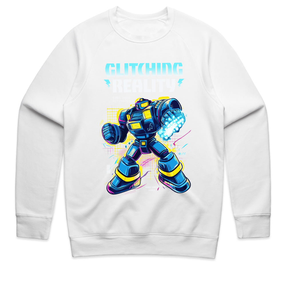 Cyber Mech Warrior T-Shirt – Glitching Reality Sci-Fi Robot Design