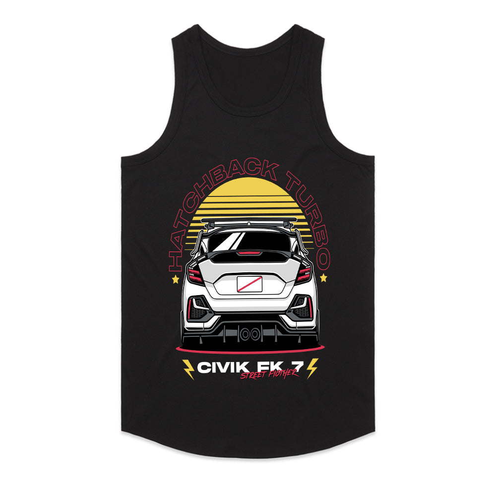 Hatchback Turbo Street Fighter – JDM Performance T-Shirt