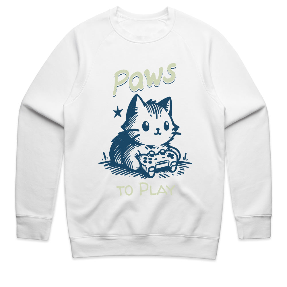 Paws to Play" Cute Gamer Cat T-Shirt – Perfect for Cat & Gaming Lovers