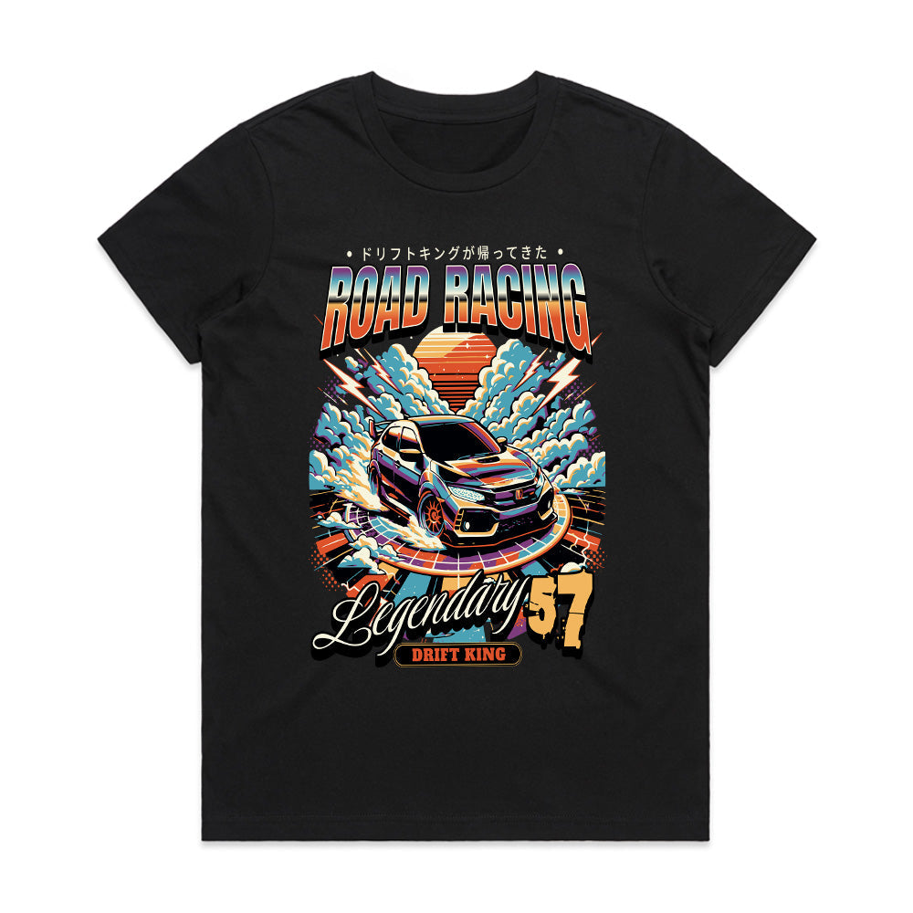 Road Racing Drift King T-Shirt – Legendary 57 JDM Streetwear