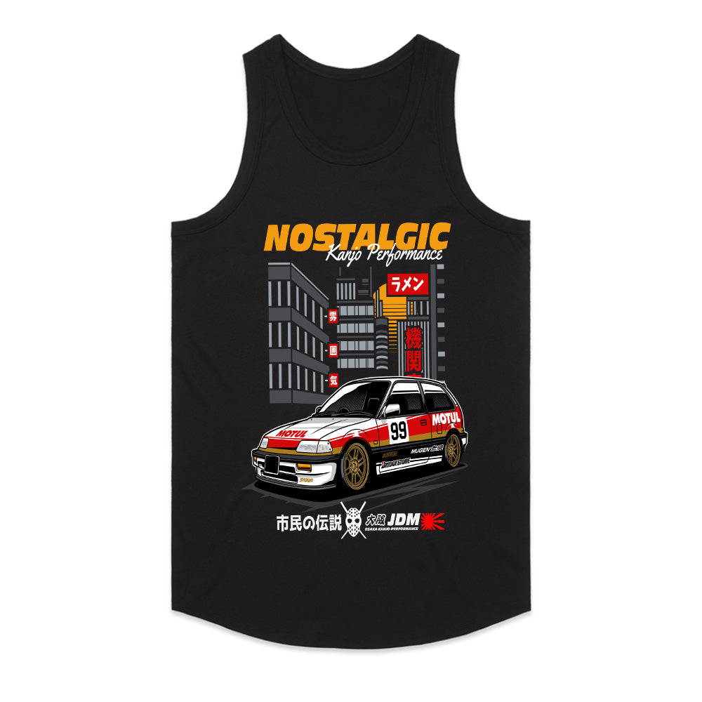 Retro JDM Honda Civic Hatchback Racing T-Shirt – Nostalgic Kanjo Performance Tee