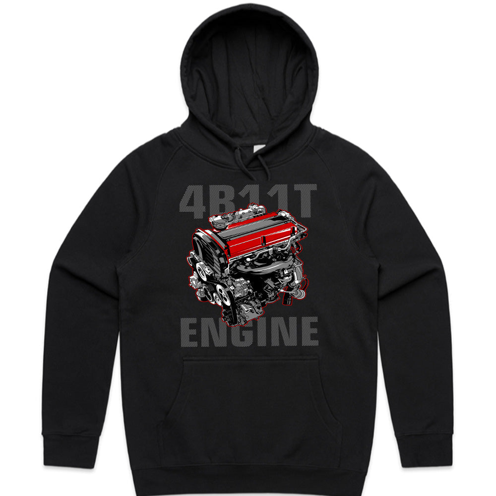 4B11T Engine T-Shirt – Mitsubishi Turbo Power!