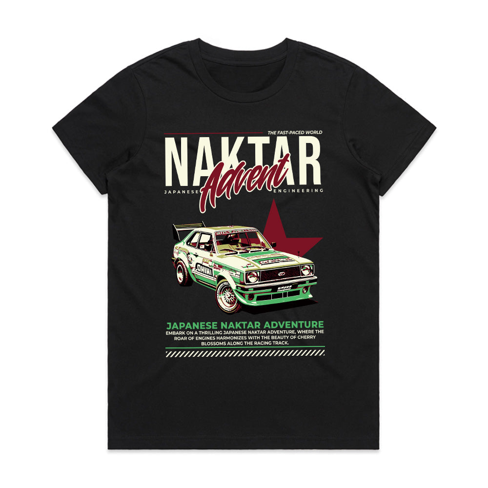 Naktar Advent JDM Rally T-Shirt – Vintage Japanese Racing Streetwear