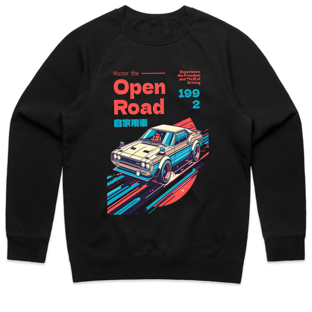 OPEN ROAD T-Shirt – Retro JDM Skyline Speed Legend