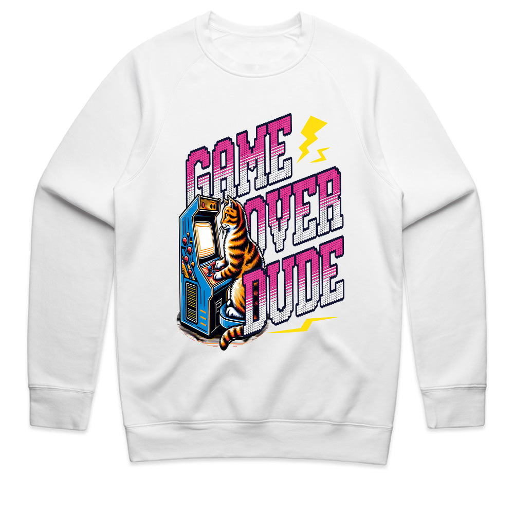 Game Over Dude - Retro Arcade Cat Gaming T-Shirt