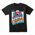 High Score - Retro Arcade Sunset Gaming T-Shirt