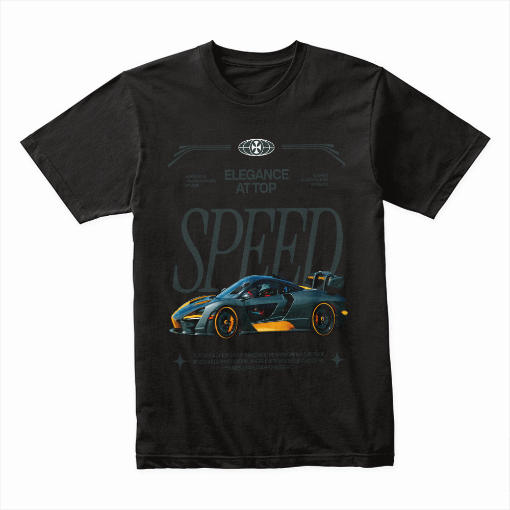 Elegance at Top Speed – Supercar Performance Streetwear T-Shirt