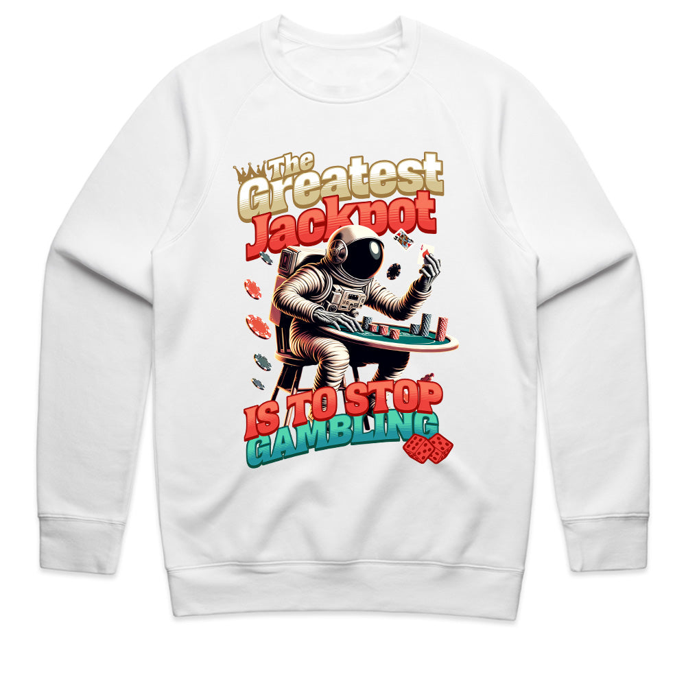 The Greatest Jackpot - Astronaut Casino Wisdom T-Shirt