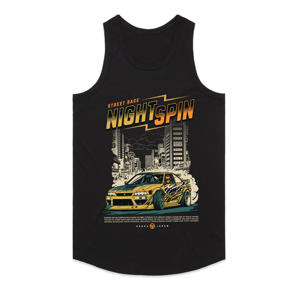 Night Spin Street Racing Graphic Tee – Osaka Drift Edition