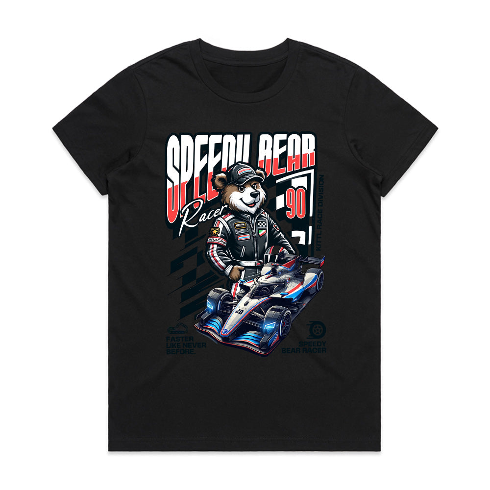 Speedy Bear Racer T-Shirt – Fun Motorsport Racing Streetwear