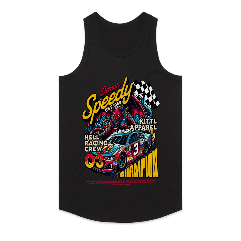 Demon Speedy – Hell Racing Champion T-Shirt