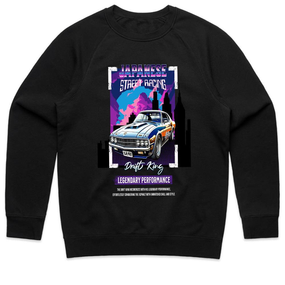 Drift King Japanese Street Racing T-Shirt – Classic JDM Legend Edition