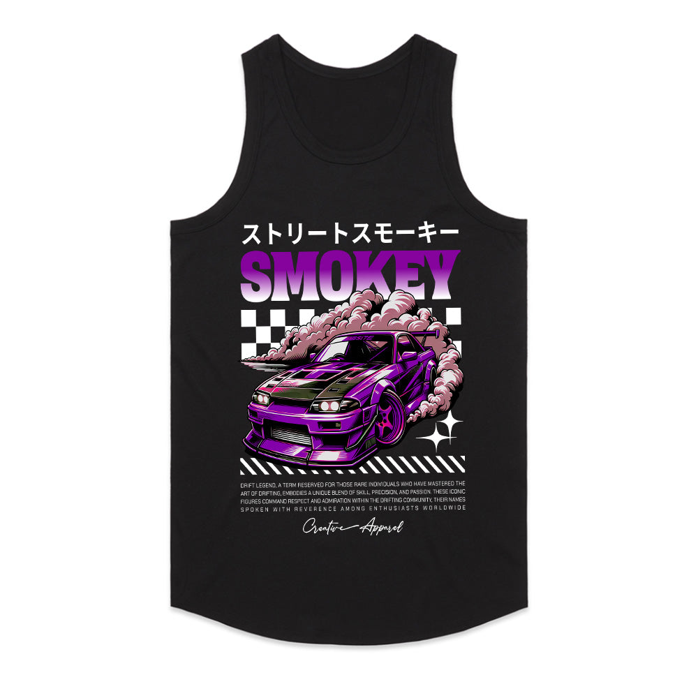 Smokey Drift Legend – JDM Street Racing Tee