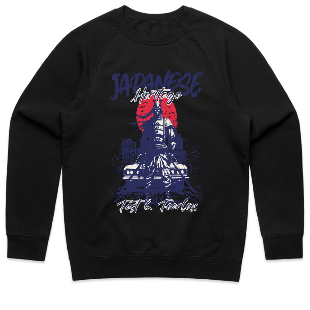 Japanese Heritage T-Shirt – Fast & Fearless Samurai JDM Edition