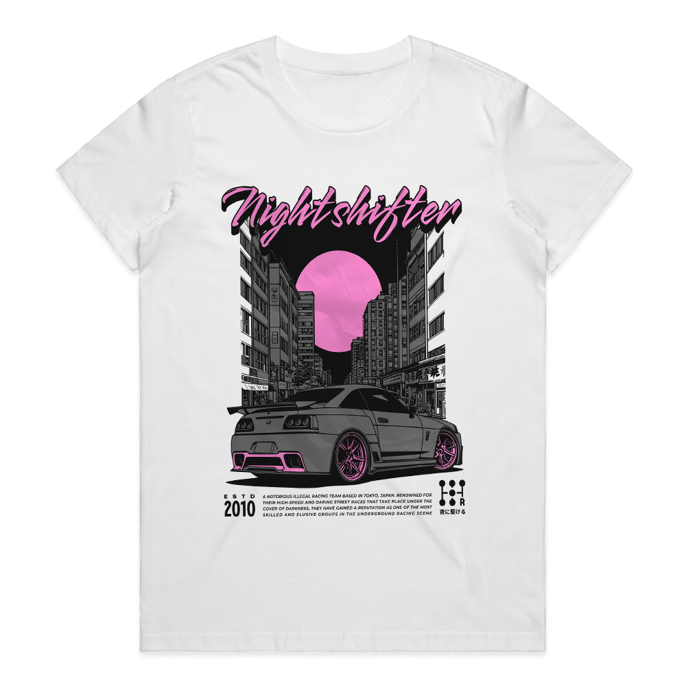 Nightshifter - Neon Noir JDM Street Racing T-Shirt