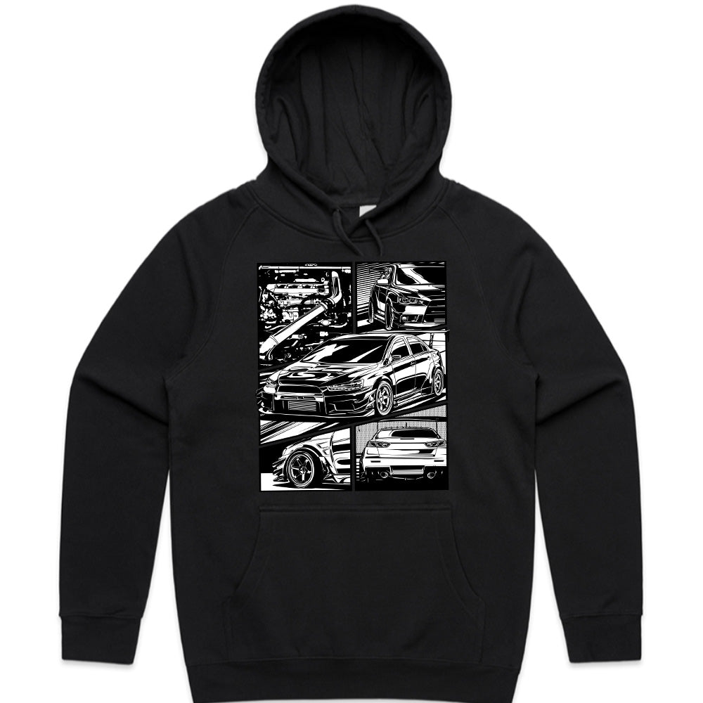 Mitsubishi EVO X JDM Manga Turbo Street Racing T-Shirt