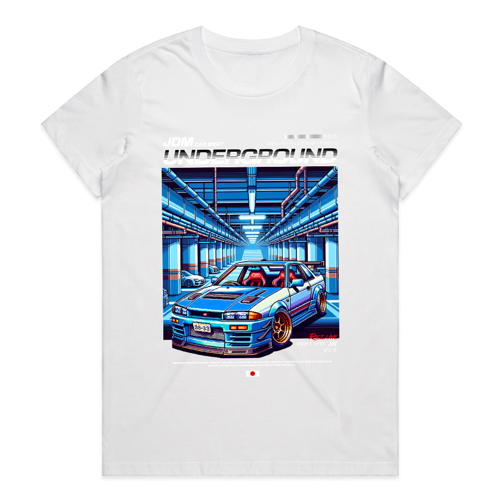 JDM Underground – Pixel Drift Car Meet T-Shirt