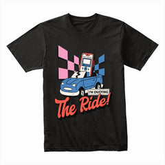 Enjoy the Ride – Retro Music & Car Vibes Tee