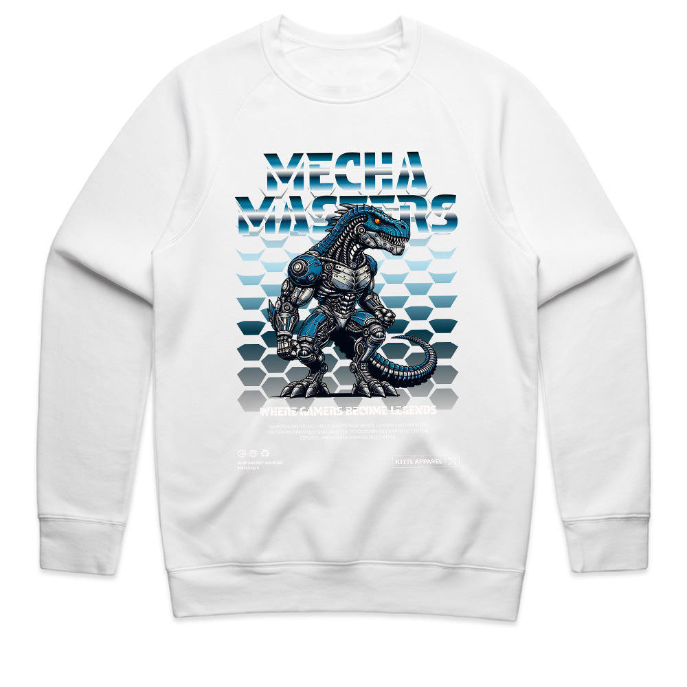 Mecha Masters T-Shirt – Futuristic Cyber Dino Warrior