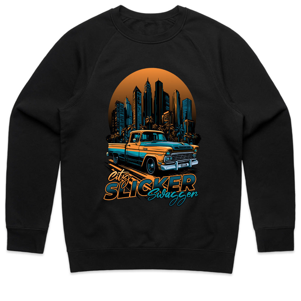 City Slicker Swagger – Classic Pickup Retro Streetwear Tee