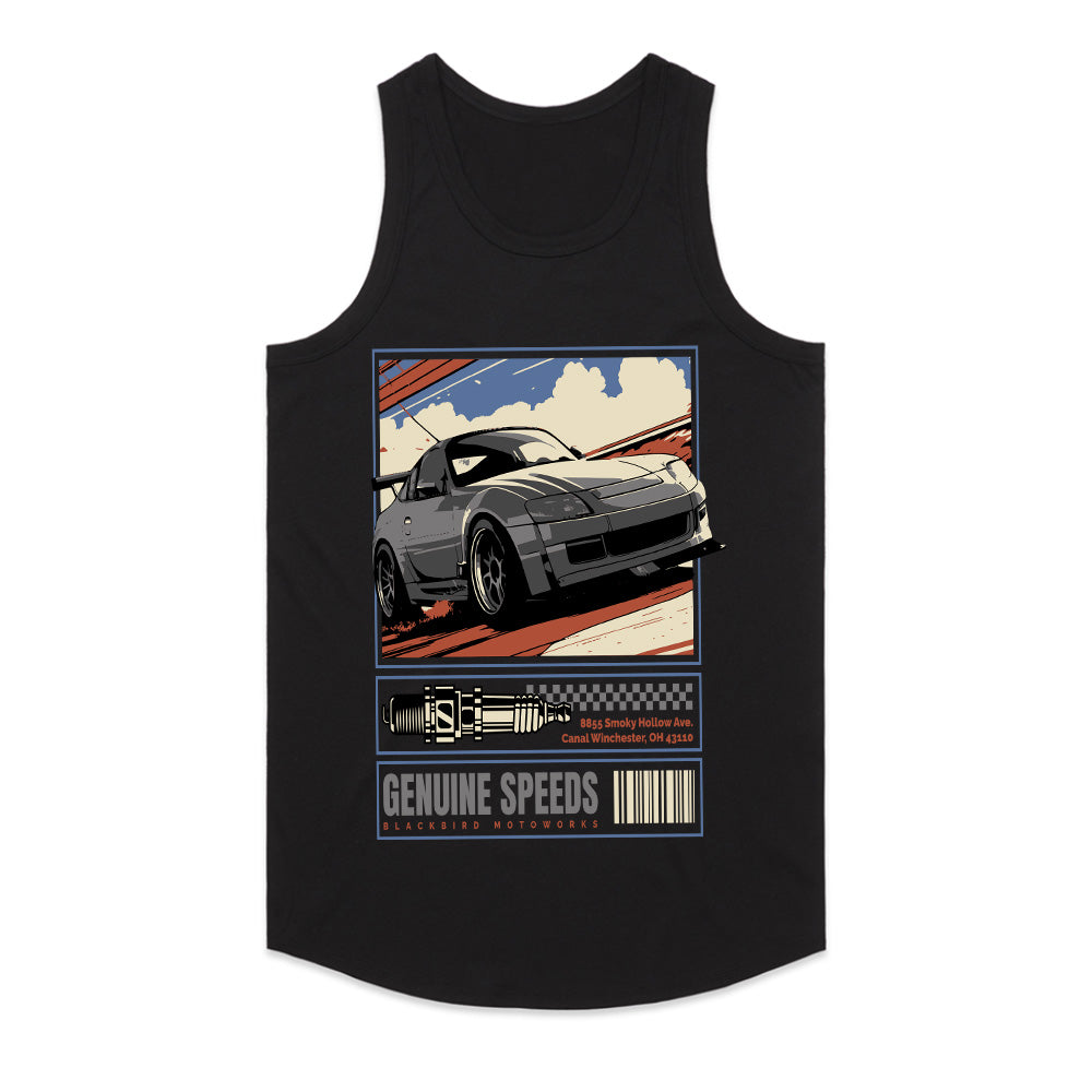 Genuine Speeds T-Shirt – Retro JDM Street Racing & Tuner Car Enthusiast Tee