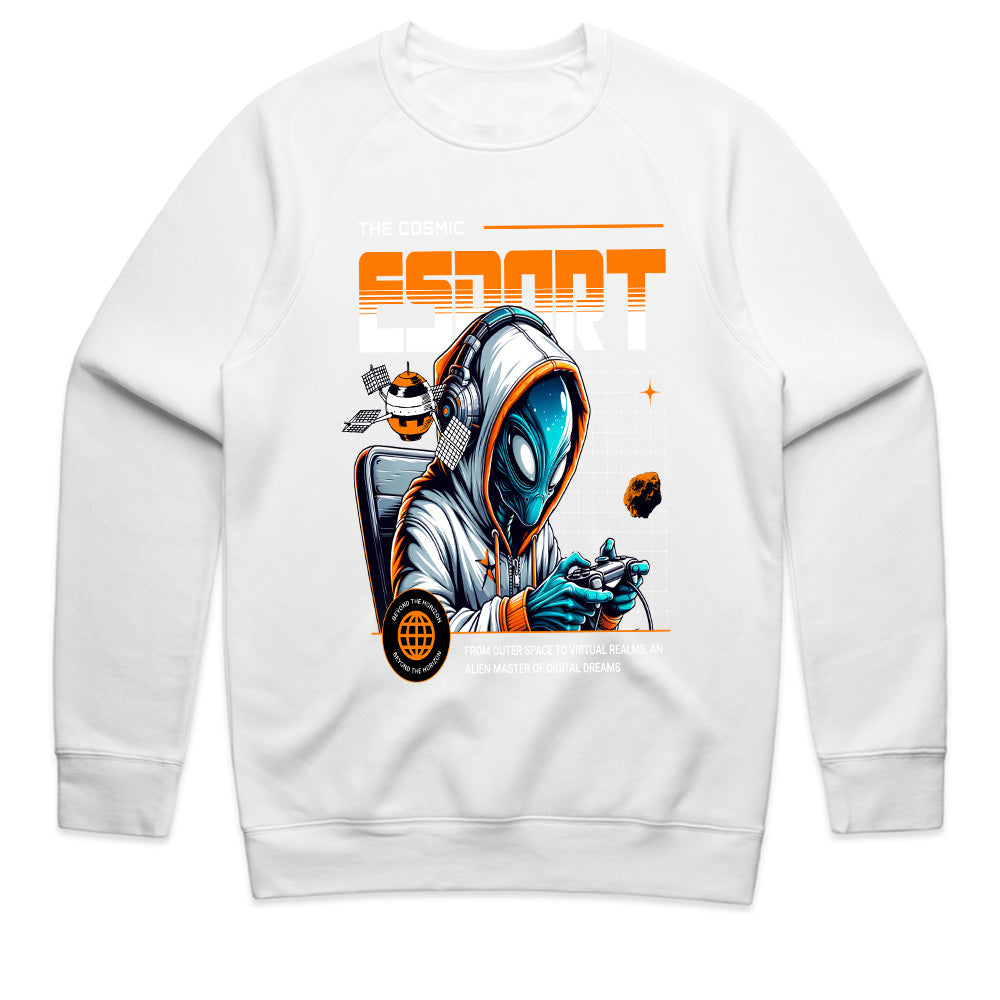 Cosmic Esports Alien Gamer T-Shirt – Futuristic Sci-Fi Gaming Style