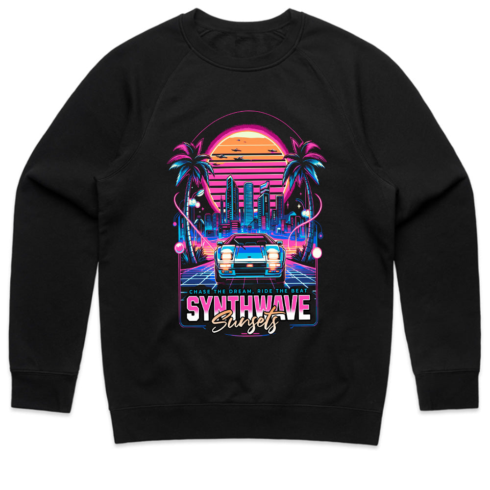 Synthwave Sunsets – Retro Futuristic Neon Drive T-Shirt