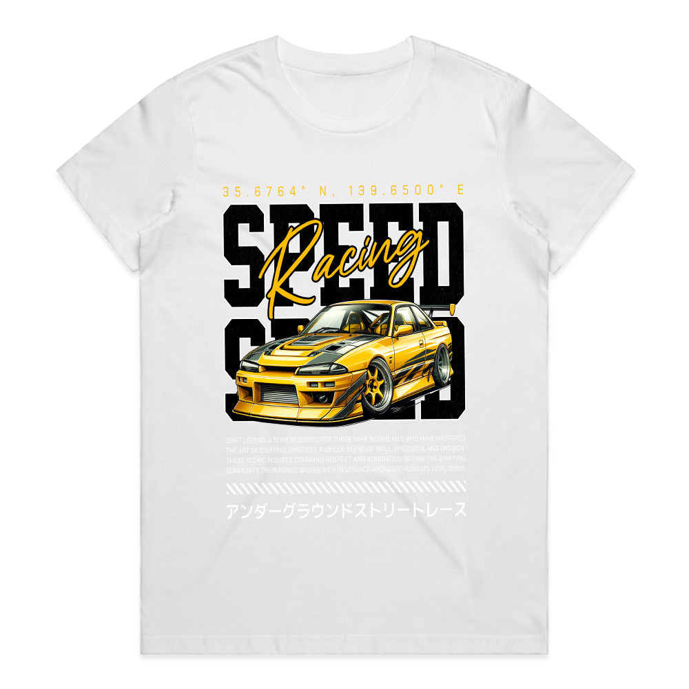 Speed Racing Drift – JDM Street Racer White T-Shirt