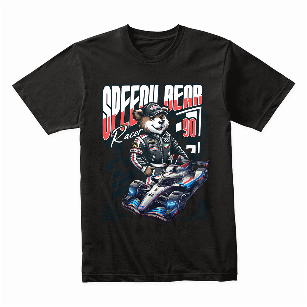 Speedy Bear Racer T-Shirt – Fun Motorsport Racing Streetwear