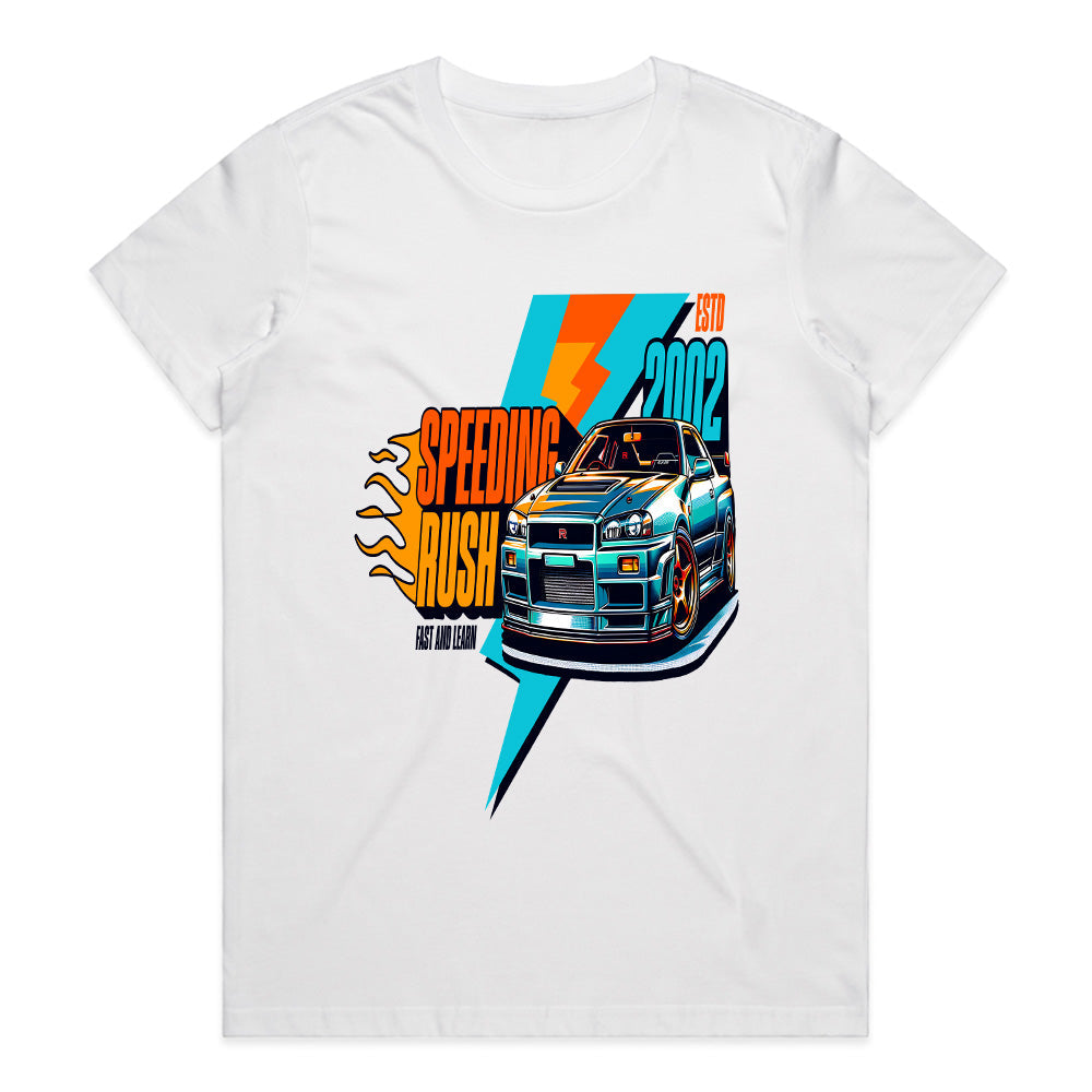 Speeding Rush – JDM Turbocharged Street Racing T-Shirt