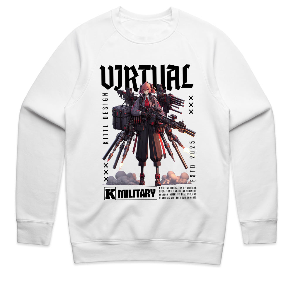 Virtual Military T-Shirt – Futuristic Cyber Warfare Aesthetic