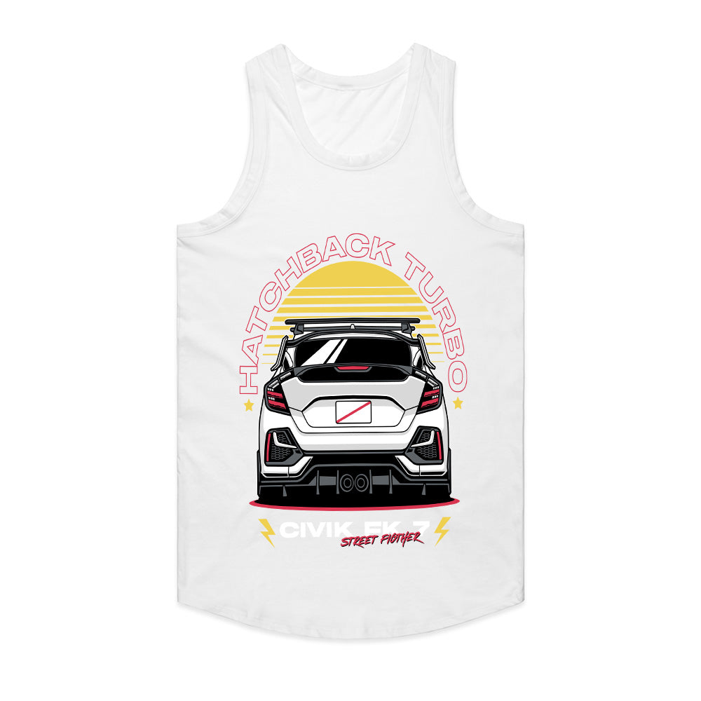 Hatchback Turbo Street Fighter – JDM Performance T-Shirt