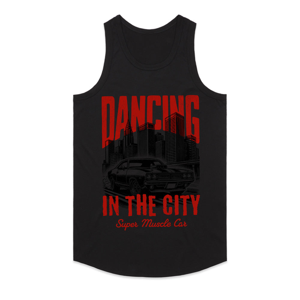 Dancing in the City T-Shirt – Classic Muscle Car & Urban Night Drive Tee
